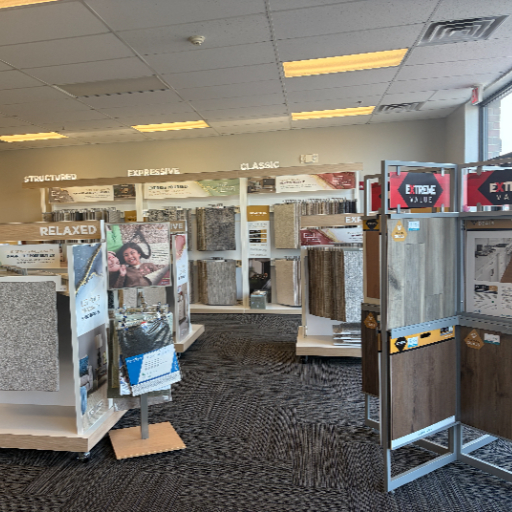 Room by room carpet displays